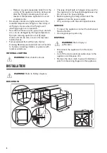 Предварительный просмотр 6 страницы Zanussi ZOP37987XU User Manual