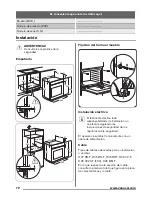 Предварительный просмотр 72 страницы Zanussi ZOP38903XD User Manual