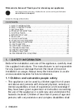 Предварительный просмотр 2 страницы Zanussi ZOPXE6XN User Manual