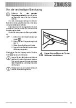 Предварительный просмотр 9 страницы Zanussi ZOU 132 User Manual