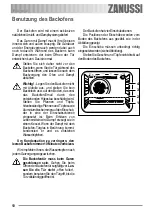 Предварительный просмотр 10 страницы Zanussi ZOU 132 User Manual