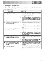 Предварительный просмотр 19 страницы Zanussi ZOU 132 User Manual