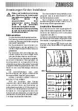 Предварительный просмотр 21 страницы Zanussi ZOU 132 User Manual