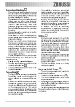 Предварительный просмотр 37 страницы Zanussi ZOU 132 User Manual