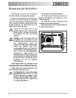 Предварительный просмотр 10 страницы Zanussi ZOU 133 User Manual