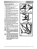 Предварительный просмотр 17 страницы Zanussi ZOU 133 User Manual