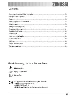 Предварительный просмотр 29 страницы Zanussi ZOU 133 User Manual