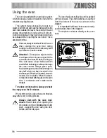 Предварительный просмотр 36 страницы Zanussi ZOU 133 User Manual