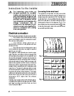 Предварительный просмотр 46 страницы Zanussi ZOU 133 User Manual