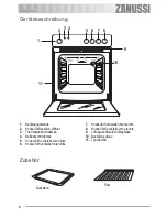 Предварительный просмотр 6 страницы Zanussi ZOU 233 User Manual