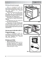 Предварительный просмотр 22 страницы Zanussi ZOU 233 User Manual