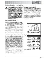 Предварительный просмотр 43 страницы Zanussi ZOU 233 User Manual