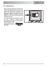 Preview for 26 page of Zanussi ZOU 234 User Manual