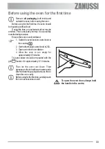 Preview for 33 page of Zanussi ZOU 234 User Manual