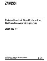 Предварительный просмотр 1 страницы Zanussi ZOU 332 FTI Instruction Booklet