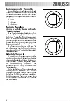 Предварительный просмотр 8 страницы Zanussi ZOU 333 User Manual