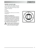 Предварительный просмотр 9 страницы Zanussi ZOU 361 User Information