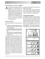 Предварительный просмотр 23 страницы Zanussi ZOU 361 User Information