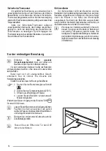 Предварительный просмотр 6 страницы Zanussi ZOU 464 User Manual