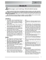 Preview for 3 page of Zanussi ZOU 482 User Manual