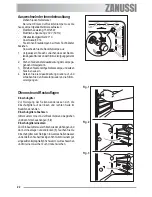 Preview for 22 page of Zanussi ZOU 482 User Manual