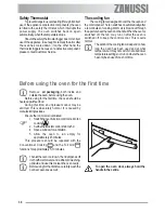 Preview for 34 page of Zanussi ZOU 482 User Manual