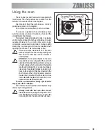 Preview for 39 page of Zanussi ZOU 482 User Manual