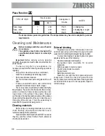 Preview for 44 page of Zanussi ZOU 482 User Manual