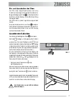 Предварительный просмотр 7 страницы Zanussi ZOU 592 User Manual