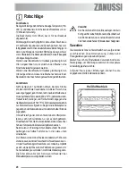 Предварительный просмотр 20 страницы Zanussi ZOU 592 User Manual