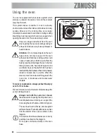 Предварительный просмотр 42 страницы Zanussi ZOU 592 User Manual