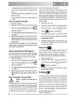 Предварительный просмотр 44 страницы Zanussi ZOU 592 User Manual