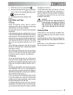 Предварительный просмотр 45 страницы Zanussi ZOU 592 User Manual