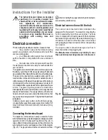 Предварительный просмотр 59 страницы Zanussi ZOU 592 User Manual