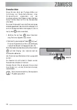 Предварительный просмотр 16 страницы Zanussi ZOU 594 User Manual