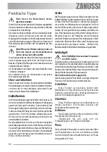 Предварительный просмотр 18 страницы Zanussi ZOU 594 User Manual