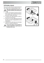 Предварительный просмотр 56 страницы Zanussi ZOU 594 User Manual