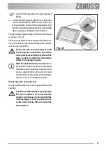 Предварительный просмотр 59 страницы Zanussi ZOU 594 User Manual