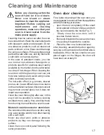 Предварительный просмотр 17 страницы Zanussi ZOU 668 Instruction Booklet