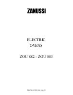 Preview for 1 page of Zanussi ZOU 882 Instruction Booklet