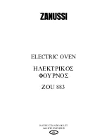 Zanussi ZOU 883 Instruction Booklet предпросмотр