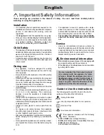 Предварительный просмотр 2 страницы Zanussi ZOU 883 Instruction Booklet