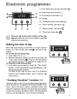 Предварительный просмотр 7 страницы Zanussi ZOU 884 Instruction Booklet