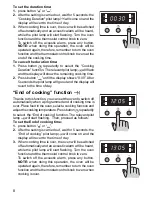 Предварительный просмотр 8 страницы Zanussi ZOU 884 Instruction Booklet