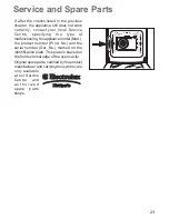 Предварительный просмотр 23 страницы Zanussi ZOU 91 K Instruction Booklet