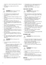 Предварительный просмотр 4 страницы Zanussi ZOU20311WU User Manual