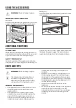 Предварительный просмотр 7 страницы Zanussi ZOU20311WU User Manual