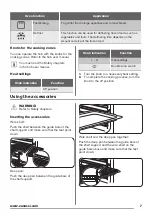 Предварительный просмотр 7 страницы Zanussi ZOU30601XK User Manual