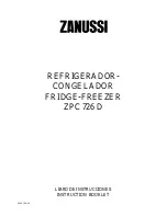 Preview for 1 page of Zanussi ZPC 726 D Instruction Booklet