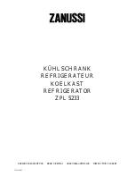 Zanussi ZPL 5163 Instruction Booklet preview